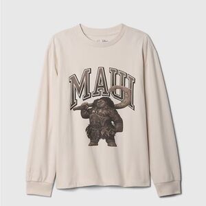 Gap Disney Kids Moana Maui Graphic Long Sleeve Medium T Shirt